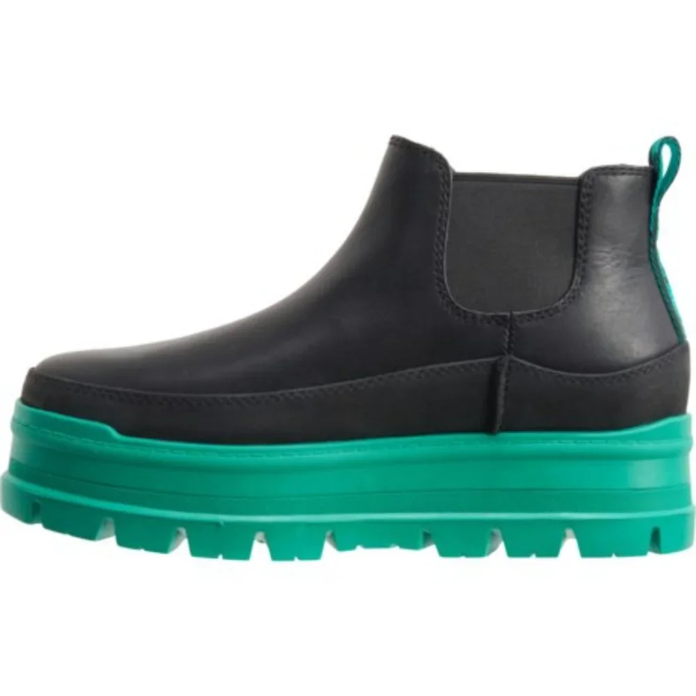 UGG® Australia Womens Leather Merina Platform Boots Black/Green NEW IN BOX - Picture 11 of 13